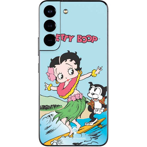 Betty Boop Surfing Galaxy S22 Skin
